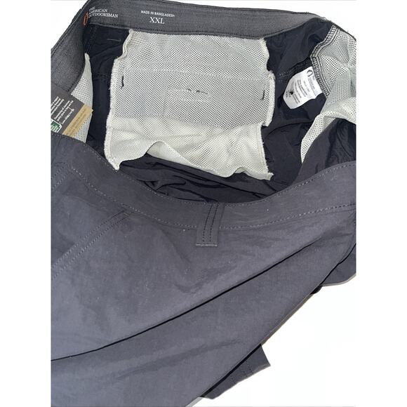The American Outdoorsman Men's Water Repellent Hiking Shorts Size XXL Grey NWT - Picture 4 of 6